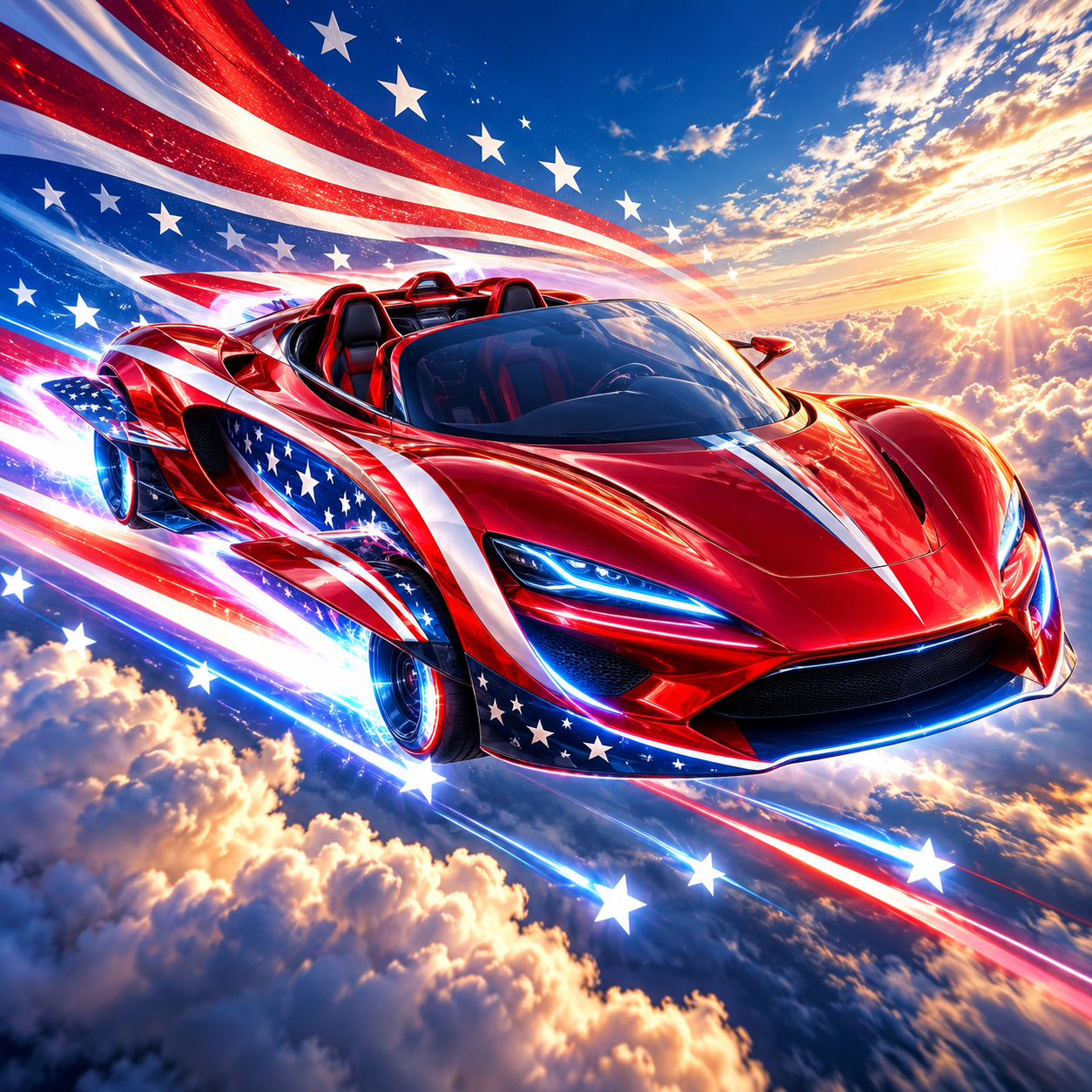Flying MAGA Roadster emblem
